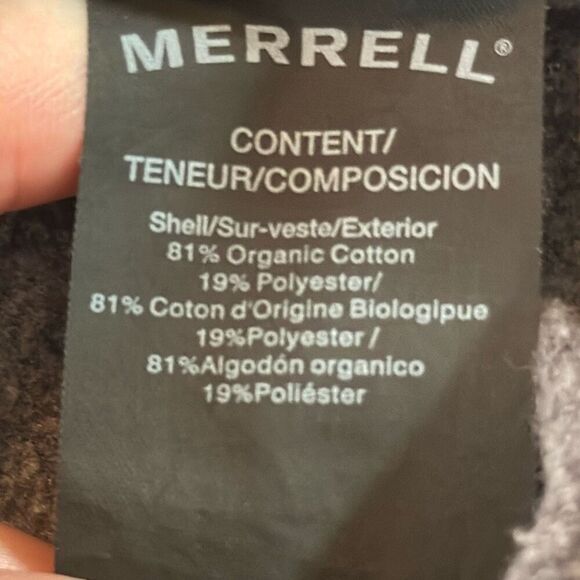 Merrell Scout Hoody Hoodie Quarter Zip Black size S Small JMS26323 - Picture 7 of 9